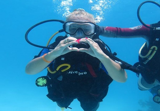 INTRO diving from the boat on Mangrove Bay